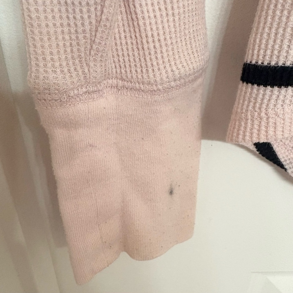 PINK Victoria’s Secret Black Striped Pink Thermal - Picture 5 of 6